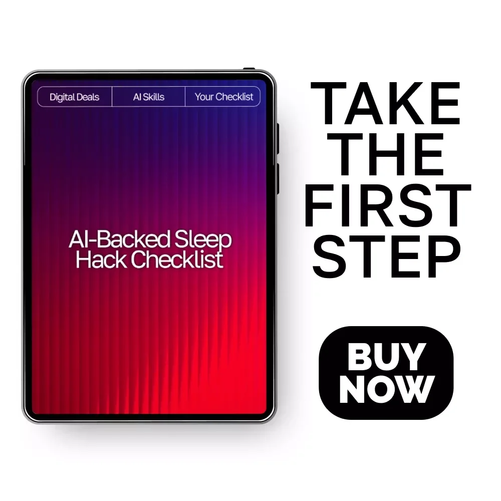 AI-Backed Sleep Hack Checklist | Digital Sleep Aid | Bedtime Routine Booster for Better Rest | Instant Download | ai tips for falling asleep faster