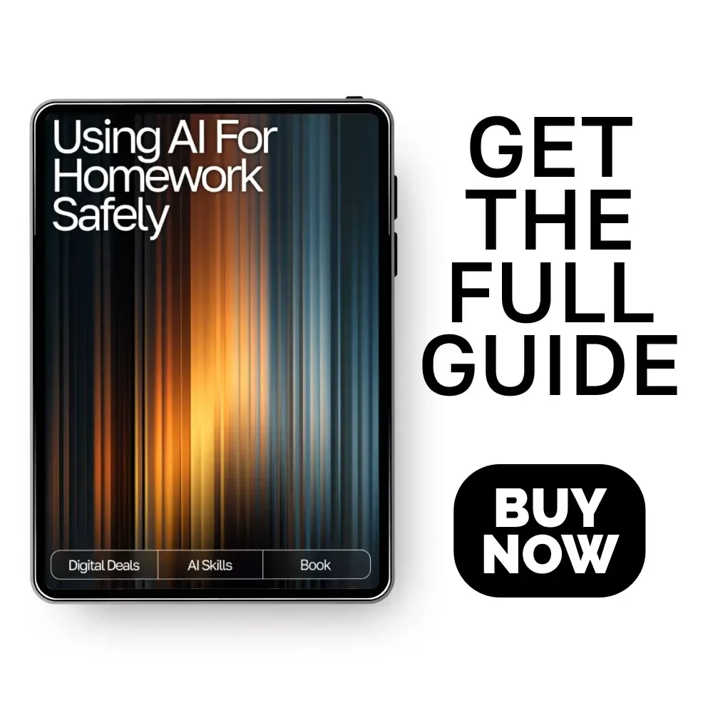 Using AI for Homework Safely – Digital Download Guide for Students, AI Study Help, Homework Support eBook, Academic Success Toolkit