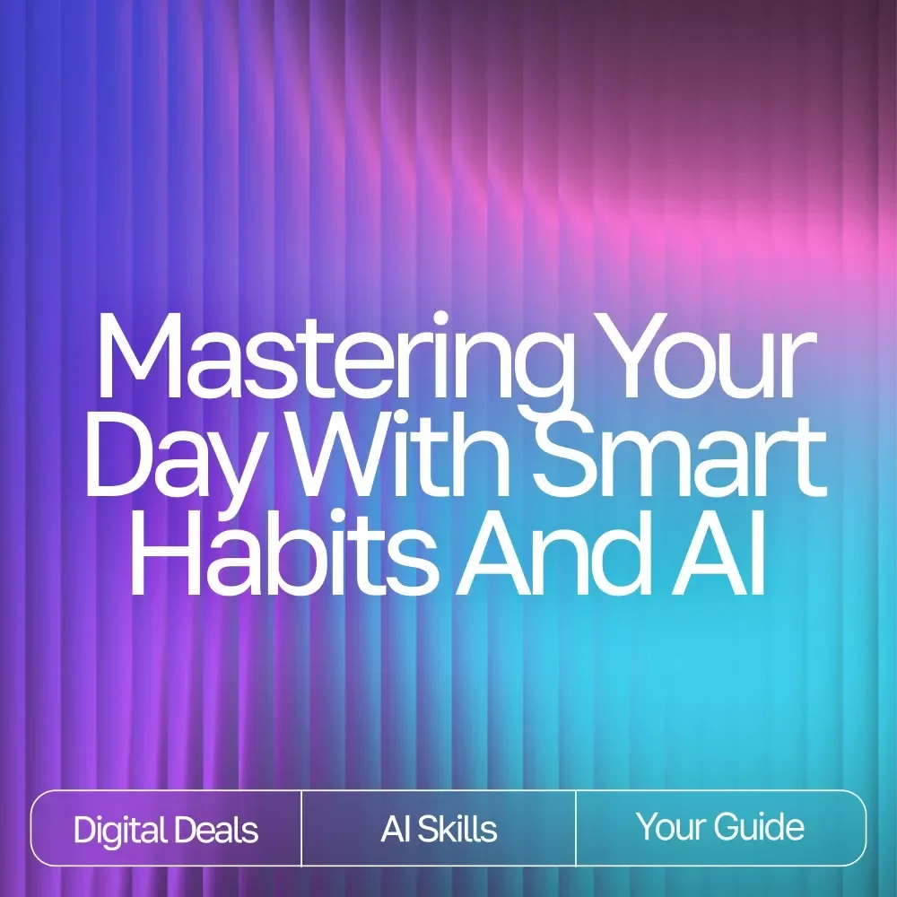 Mastering Your Day with Smart Habits and AI: Digital Guide, eBook, and Checklist for Self-Care, Productivity, and Daily Routine Optimization