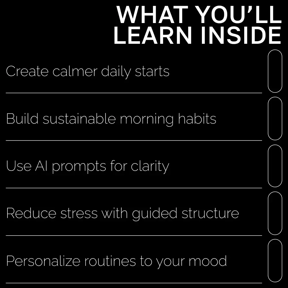 Morning Mindfulness with a Little AI Magic | Mindful Morning Routine Guide | AI-Powered Wellness eBook | Digital Download for Intentional Living & Stress-Free Starts
