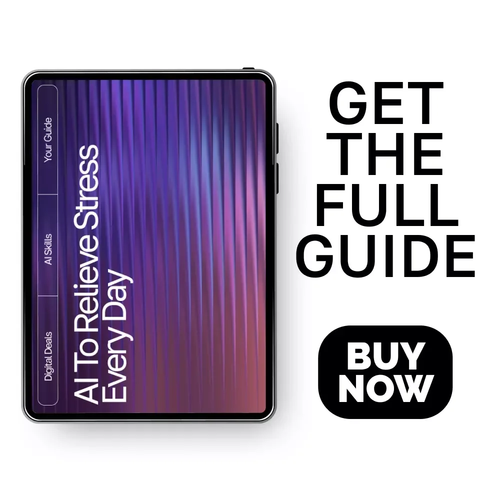AI to Relieve Stress Every Day | AI Prompts for Stress Relief | Digital Guide for Calm, Focus, and Balance