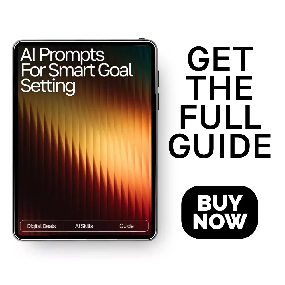 AI Prompts for Smart Goal Setting | Weekly Goal Planner Guide for Productivity, Focus & Growth | Digital Download for ai prompts for weekly goal setting