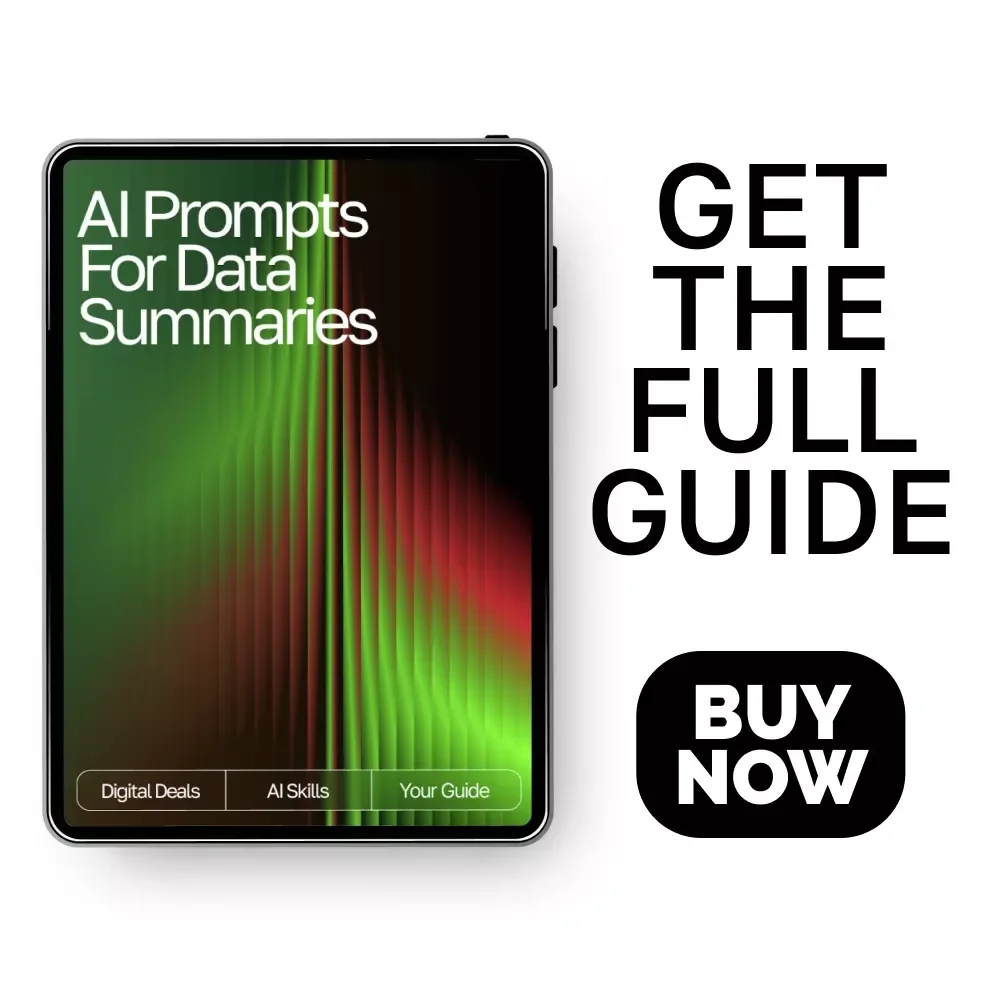 AI Prompts for Data Summaries – Digital Download Guide | Learn ai prompts for data summaries | Turn Complex Data Into Clear, Insightful Reports Easily