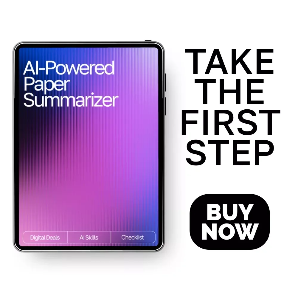 AI-Powered Paper Summarizer | Printable Checklist for Students & Researchers | How to Use AI to Summarize Long Papers | Academic Productivity Tool