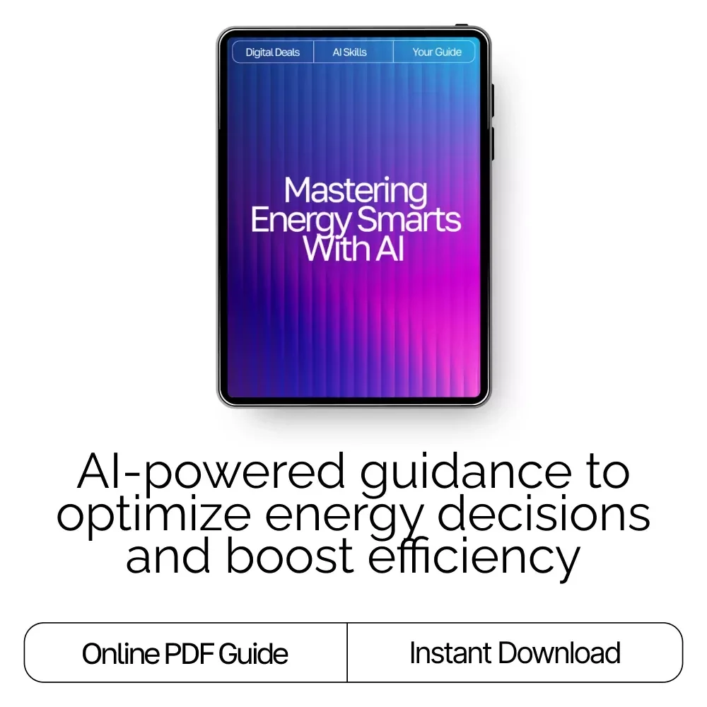 Mastering Energy Smarts with AI | Ultimate Guide for Efficiency, Sustainability, and Smart Decision-Making | ai prompts for energy management Workbook & Digital Download