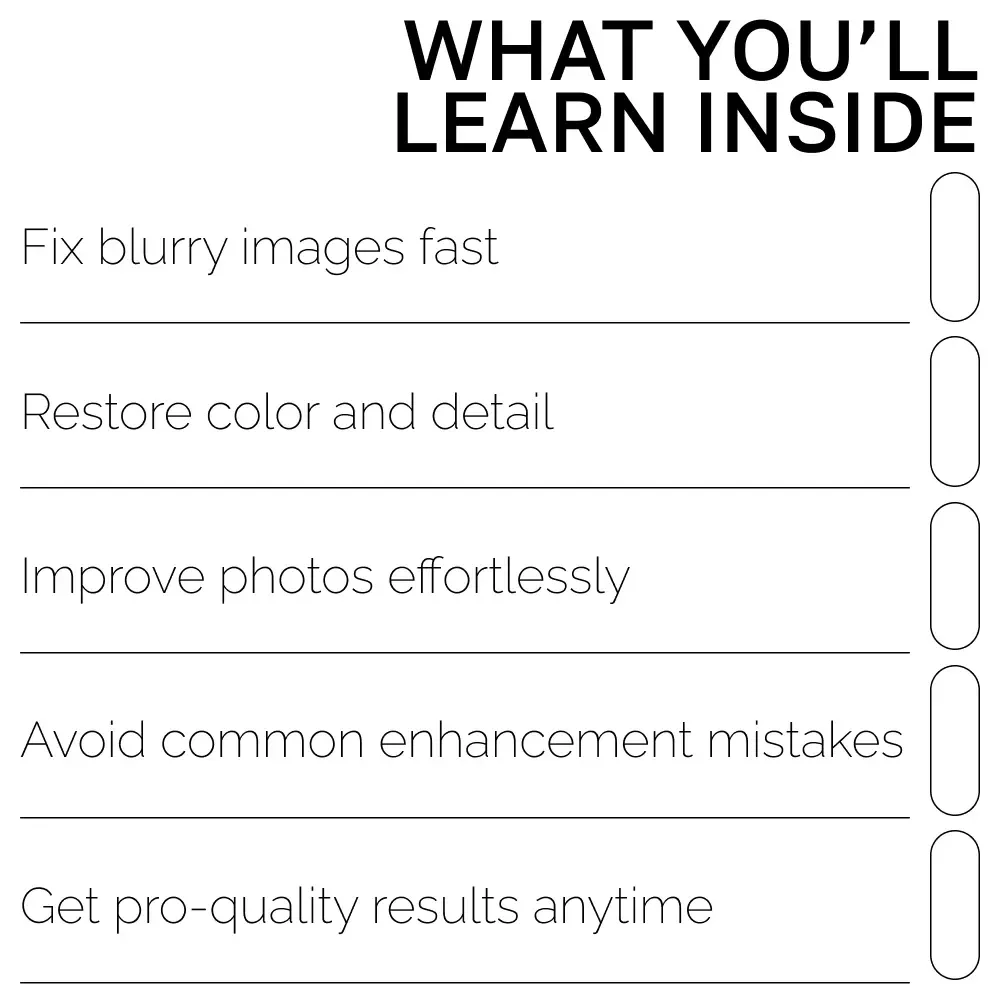 Clearer Images Made Simple with AI – Ultimate Photo Fixing Guide for Beginners & Creators | Easy Digital Download | ai tools for improving low-quality images