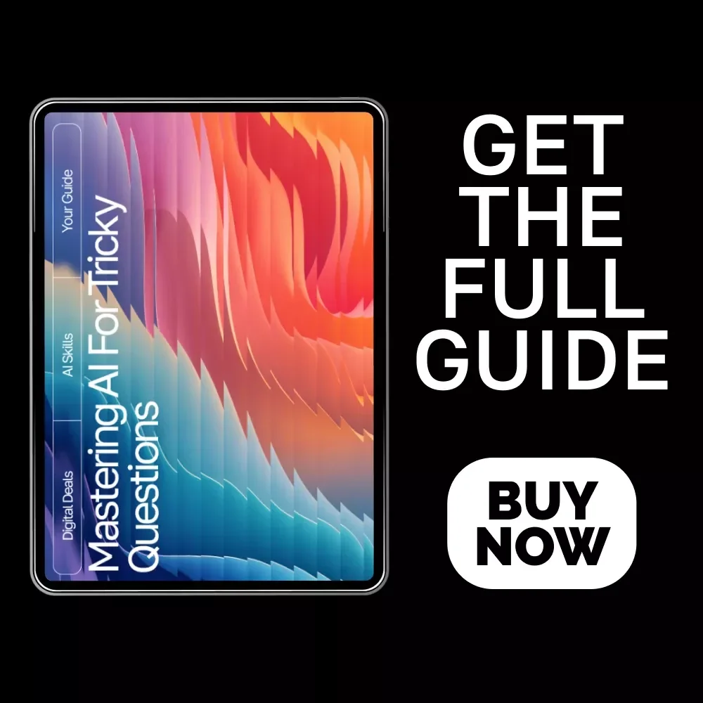 Mastering AI for Tricky Questions | Ultimate Guide for Smart Prompting | AI Reasoning Prompts for Tricky Questions | Digital Download