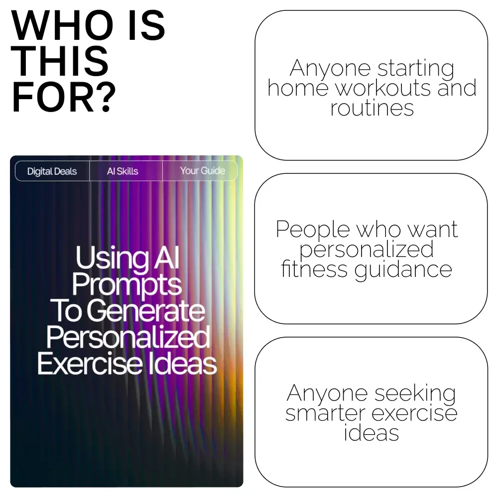 Using AI Prompts to Generate Personalized Exercise Ideas – Home Fitness eBook, Workout Guide, AI Workout Checklist