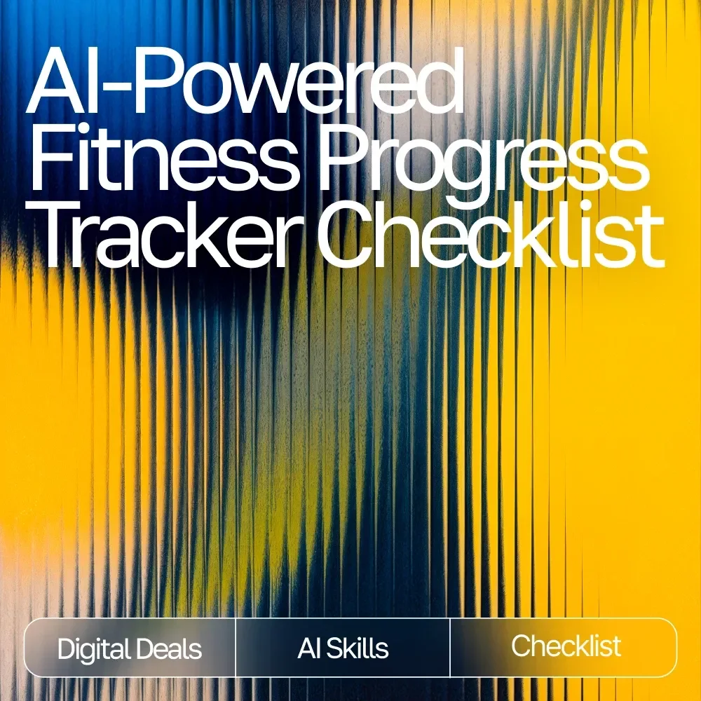AI-Powered Fitness Progress Tracker Checklist | Printable & Digital Fitness Tracking Guide | Wellness Planner | ai tool for tracking fitness progress
