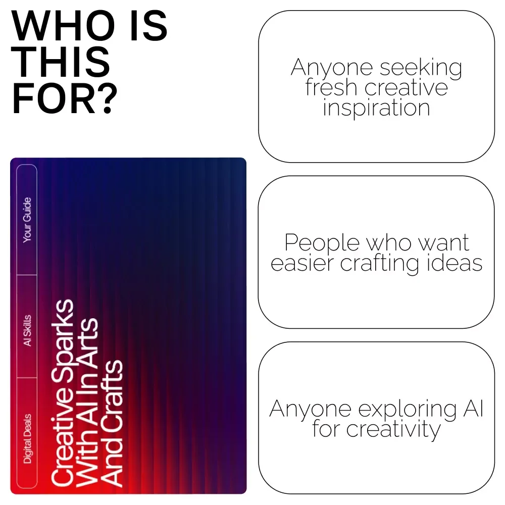 Creative Sparks with AI in Arts and Crafts Guide | Digital Download for Crafters, Makers & Artists | AI Suggestions for Arts and Crafts Inspiration & Project Ideas