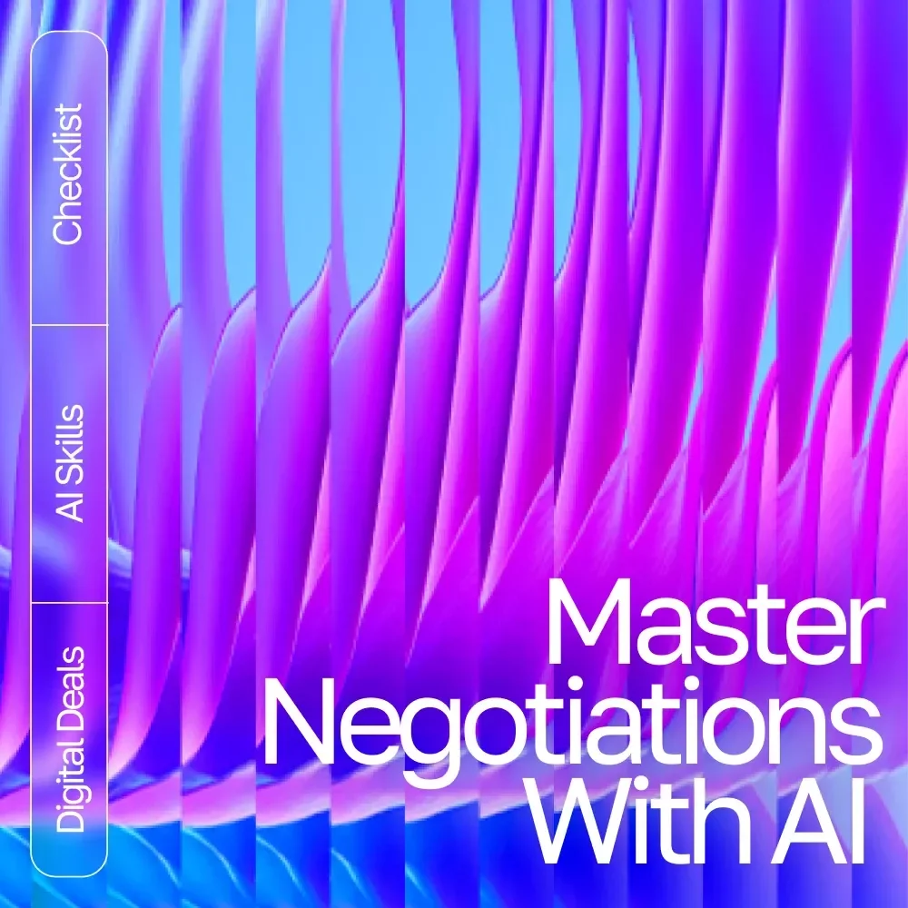 Master Negotiations with AI – Digital Guide, eBook & Checklist for Entrepreneurs, Sales, and Business Professionals