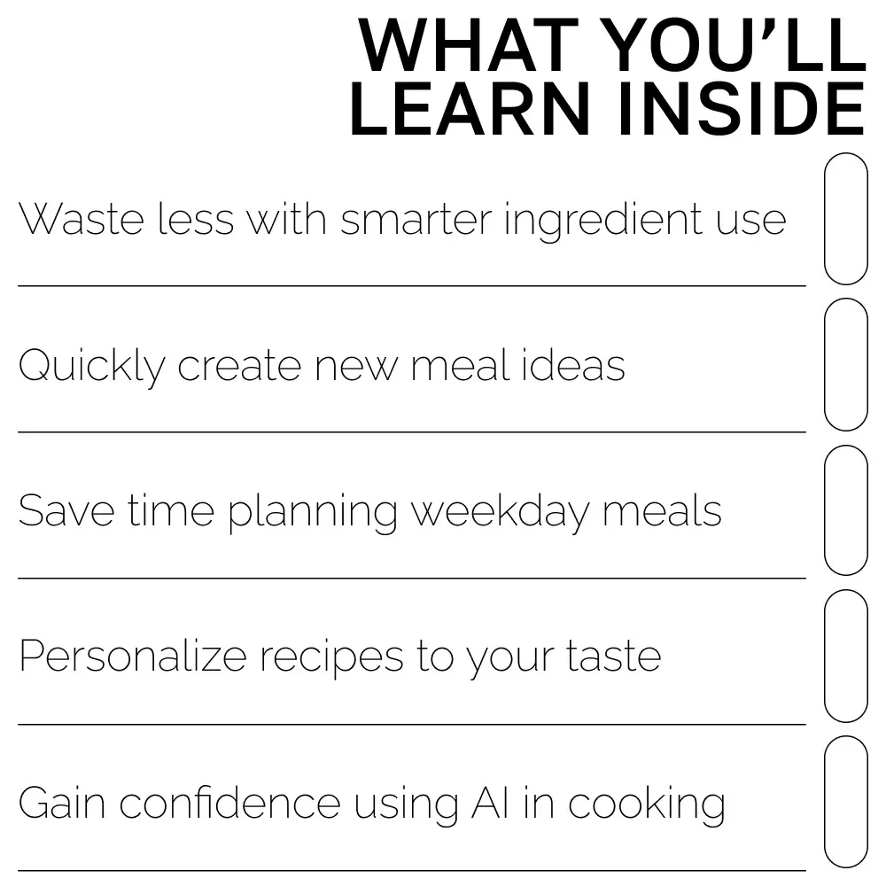 AI Ideas for Leftover Recipes | Digital Guide for Creative Cooking with ai recipe suggestions using leftovers | Kitchen Inspiration eBook for Home Cooks