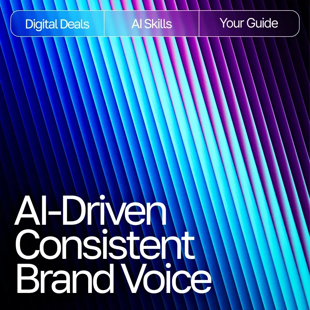 AI-Driven Consistent Brand Voice Guide – AI Help for Consistent Brand Voice, Digital Download eBook for Cohesive Messaging