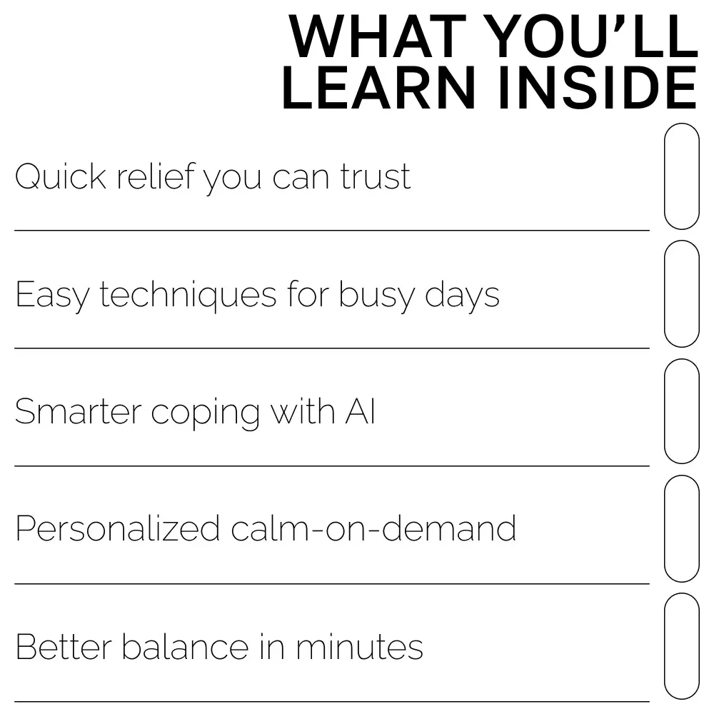 Find Your Calm Fast with AI — Stress Relief eBook for Instant Balance, ai quick coping strategies for stress, Digital Guide for Fast Emotional Reset