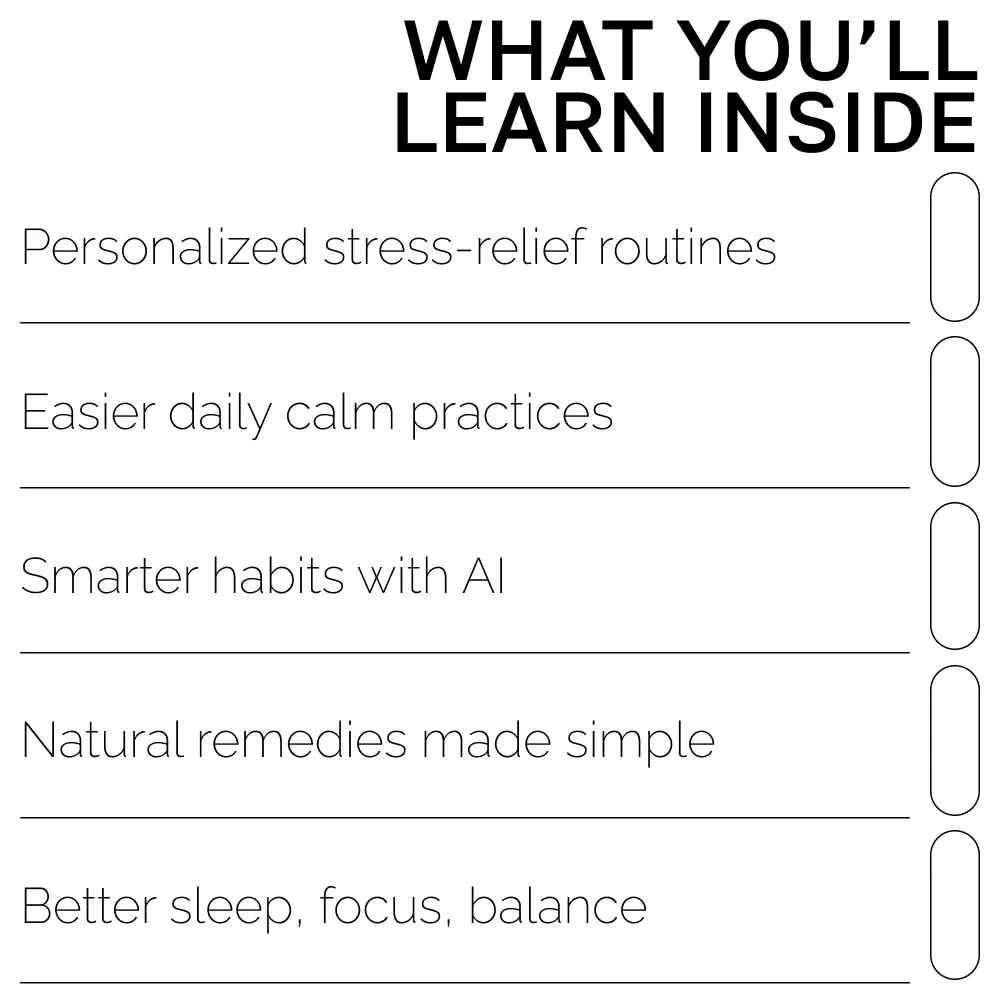 AI-Powered Paths to Natural Stress Relief | Wellness eBook for Calm Living | Digital Stress-Relief Guide with ai suggestions for natural stress remedies