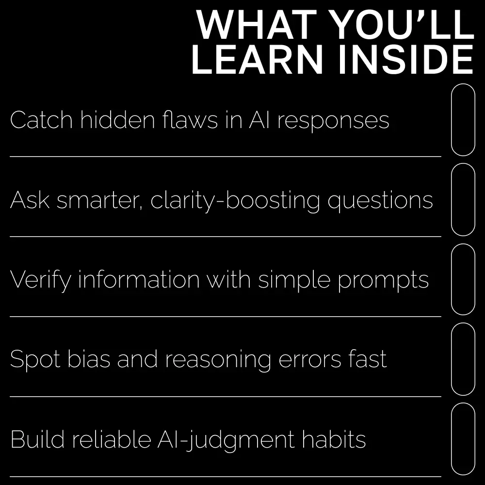 Trust Smart | Ebook Guide for Smarter AI Use | what to ask before trusting ai answers | Critical Thinking Prompts & Safety Checks for Evaluating AI Responses
