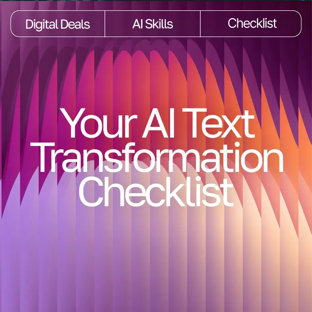 Your AI Text Transformation Checklist | Editable Digital Download for Writers, Marketers & Creators | ai prompts for rewriting text clearly | Instant PDF Checklist