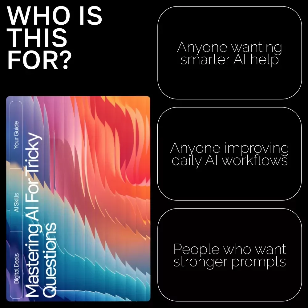 Mastering AI for Tricky Questions | Ultimate Guide for Smart Prompting | AI Reasoning Prompts for Tricky Questions | Digital Download