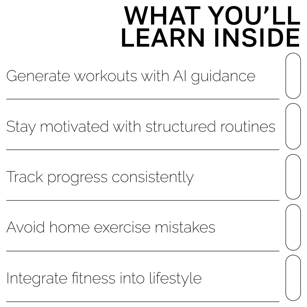 Using AI Prompts to Generate Personalized Exercise Ideas – Home Fitness eBook, Workout Guide, AI Workout Checklist