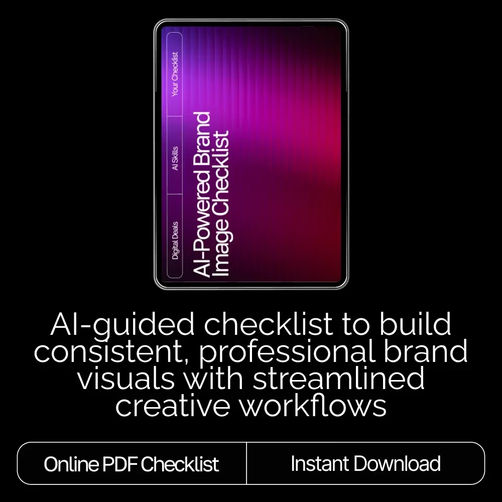 AI-Powered Brand Image Checklist | Digital Download for Creators & Small Businesses | Branding Guide for Using ai tools for creating brand images | Etsy-Style Printable Checklist