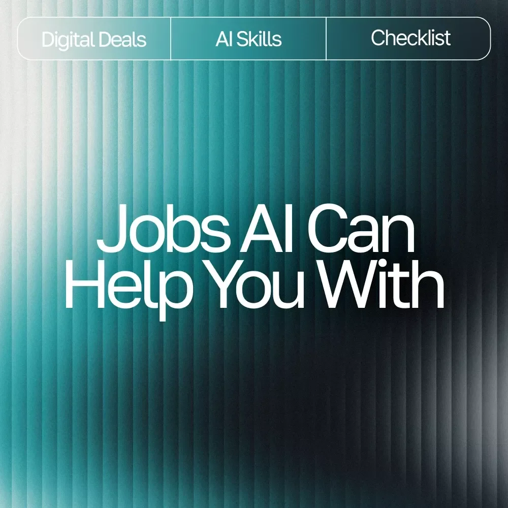Jobs AI Can Help You With – Printable Checklist | Digital Download | Productivity Guide for What Jobs AI Tools Can Help With