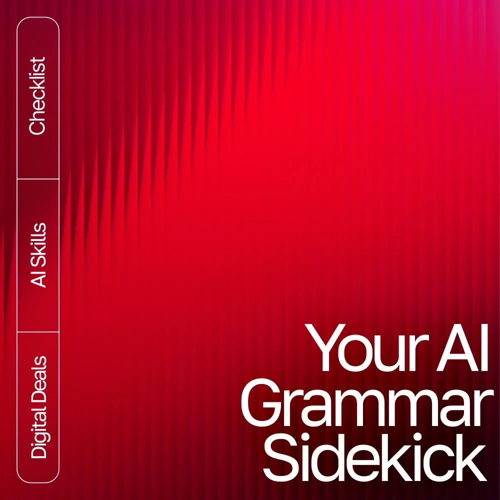Your AI Grammar Sidekick – AI Writing Assistant Guide for Clear, Polished, Professional Copy | Digital Download for Editors, Students, Business Owners, Creators