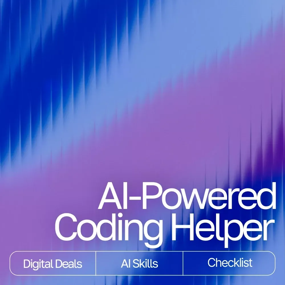 AI-Powered Coding Helper – Step-by-Step Digital Guide, eBook & Checklist for Programmers, Debugging, Python, JavaScript, HTML & CSS