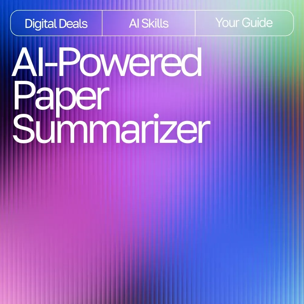 AI-Powered Paper Summarizer | Printable Checklist for Students & Researchers | How to Use AI to Summarize Long Papers | Academic Productivity Tool