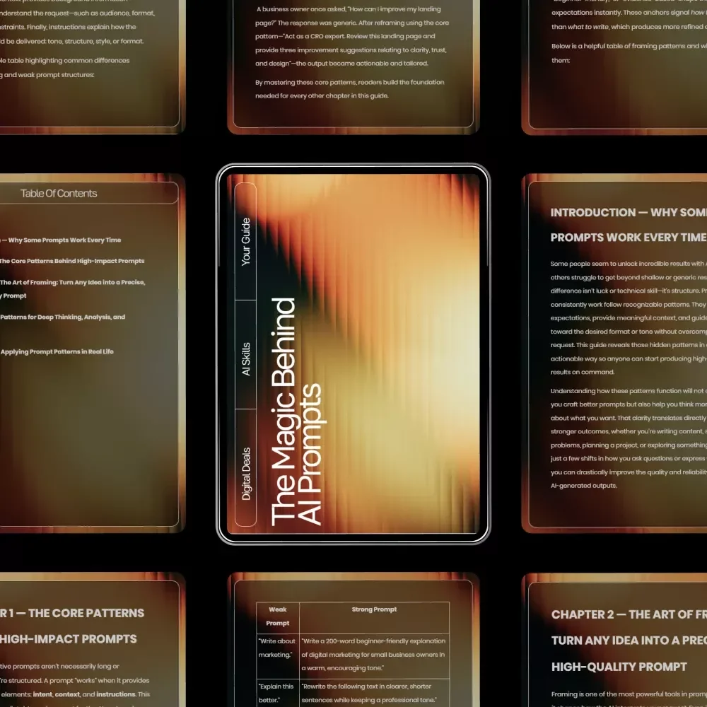 The Magic Behind AI Prompts | AI Prompt Patterns That Work | Digital Guide for Smarter Prompting and Creative Results