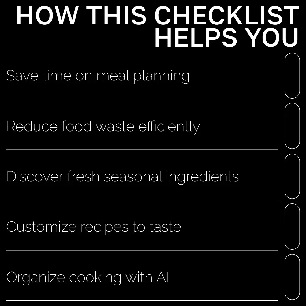 AI-Powered Seasonal Recipes: Ultimate Checklist for Home Cooking with AI Seasonal Recipes for Home Cooking