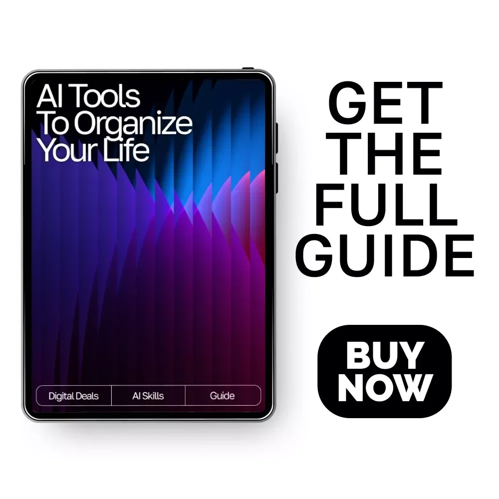 AI Tools to Organize Your Life Guide – Ultimate Daily Planner Companion, Digital Download for Productivity, Time Management, and ai tools for planning daily tasks