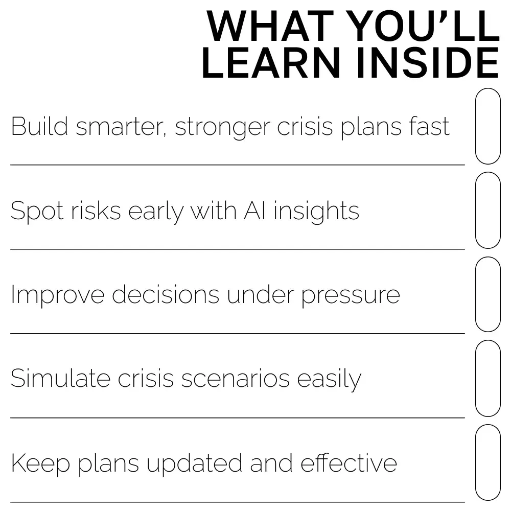 Smart Crisis Management Planning for Any Situation | AI-Enhanced Guide for Effective Preparedness | Digital Download | how to use ai for crisis management plans