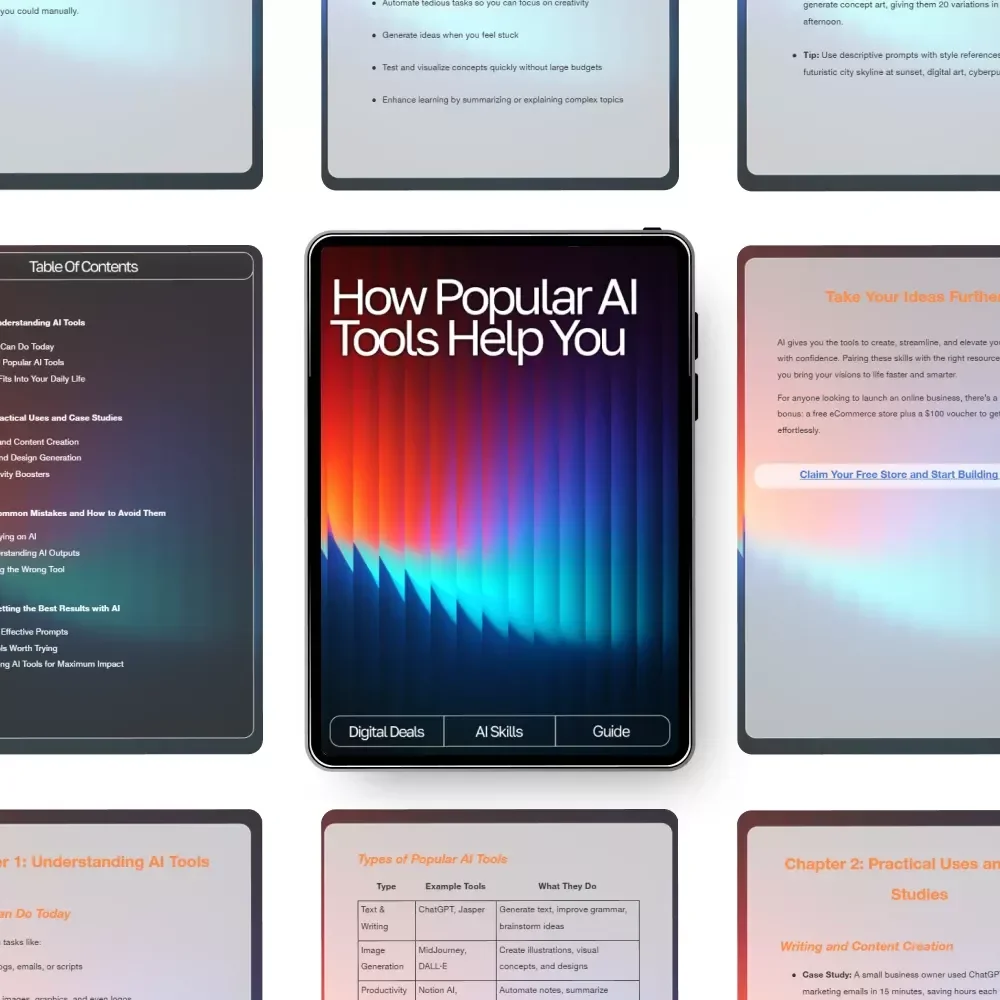 How Popular AI Tools Help You | SEO-Friendly Guide for Beginners | what popular ai tools can do for me | Digital Download