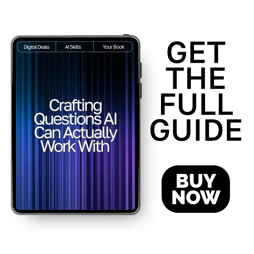 Crafting Questions AI Can Actually Work With | Prompt Engineering Guide | AI Prompt Templates | Digital Download eBook for Better ChatGPT Results