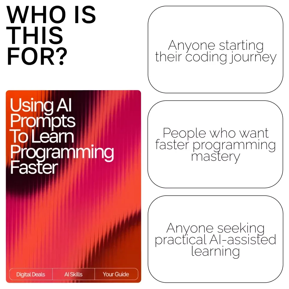 Using AI Prompts to Learn Programming Faster – Digital Guide, eBook & Checklist for Coding Practice, Debugging, Syntax Mastery, and AI-Powered Learning