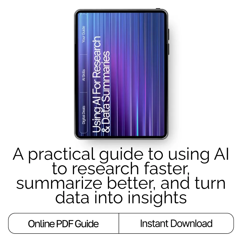 Using AI for Research & Data Summaries — SEO-Optimized Guide for Researchers, Students & Professionals | Digital Download | how to use ai for research and data summary
