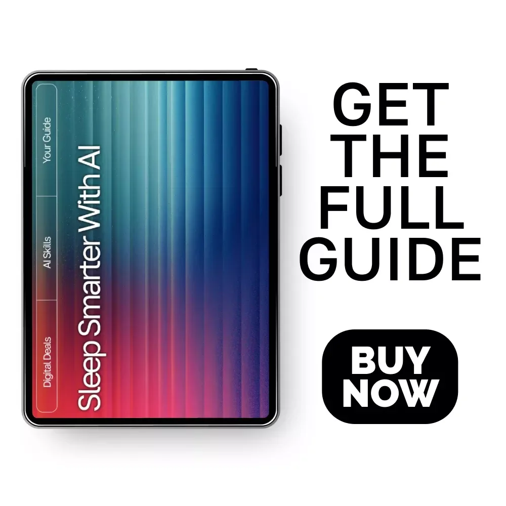 Sleep Smarter with AI – Bedtime Routine Guide for Better Rest | Digital Download for Personalized bedtime routine ai suggestions