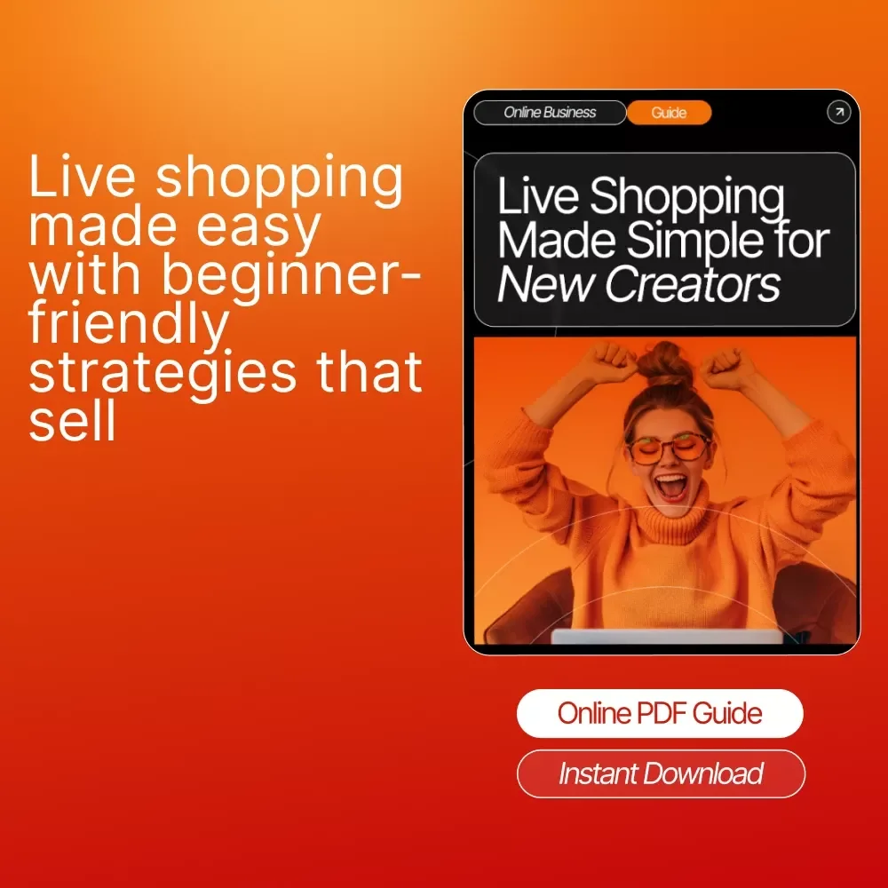 Live Shopping Made Simple for New Creators — Beginner Guide for live shopping topics for beginners, Etsy-Style Digital Download, eBook & Creator Checklist
