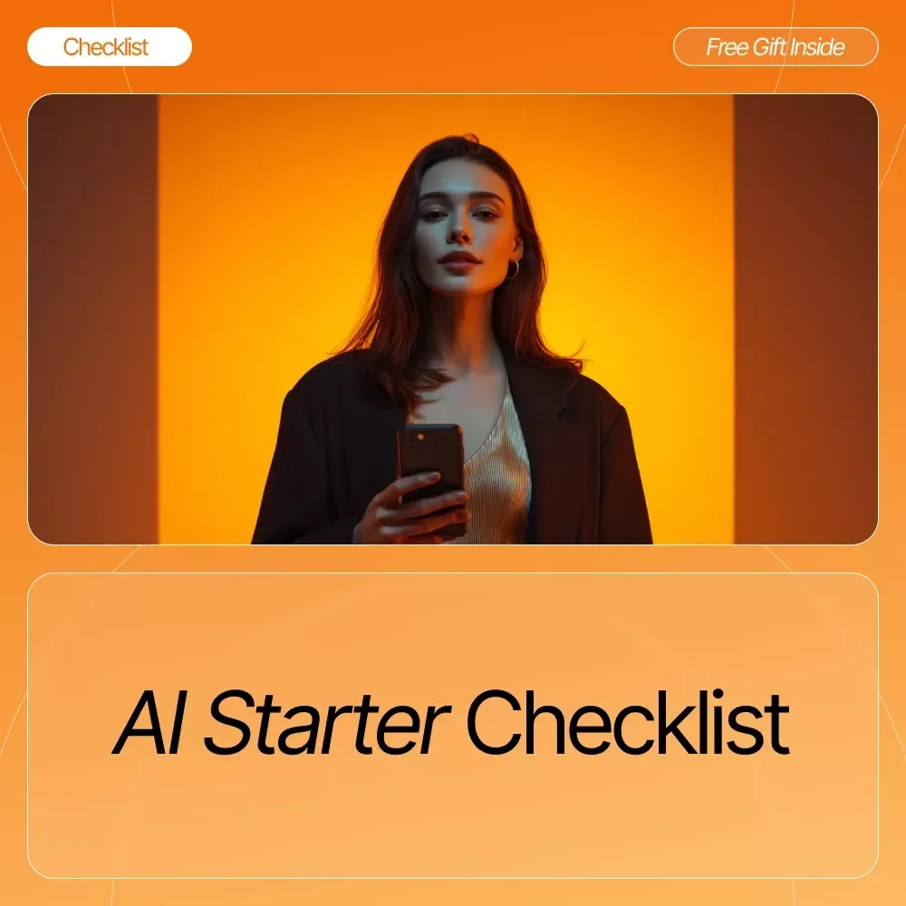 AI Starter Checklist | Step-by-Step Guide on How to Use AI for Small Business | Digital Download for Entrepreneurs and Creators