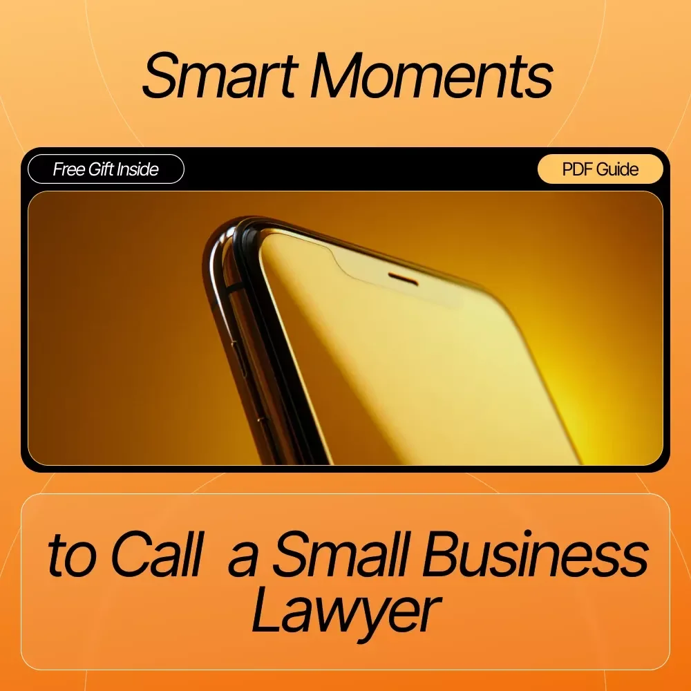 Smart Moments to Call a Small Business Lawyer – Legal Guide for Entrepreneurs, Startup Owners & New Business Founders | Small Business Legal Checklist, Contracts, Trademark & Dispute Help | Digital Download