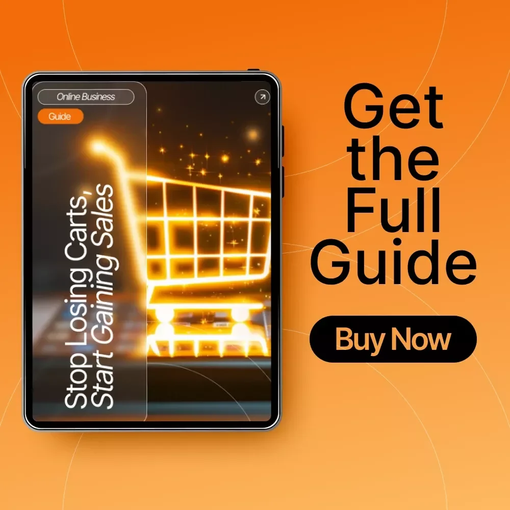 Stop Losing Carts, Start Gaining Sales — Ecommerce Conversion Guide | Digital Download for Small Shops, Etsy Sellers & Online Stores | how to handle cart abandonment Strategies & Checkout Fixes