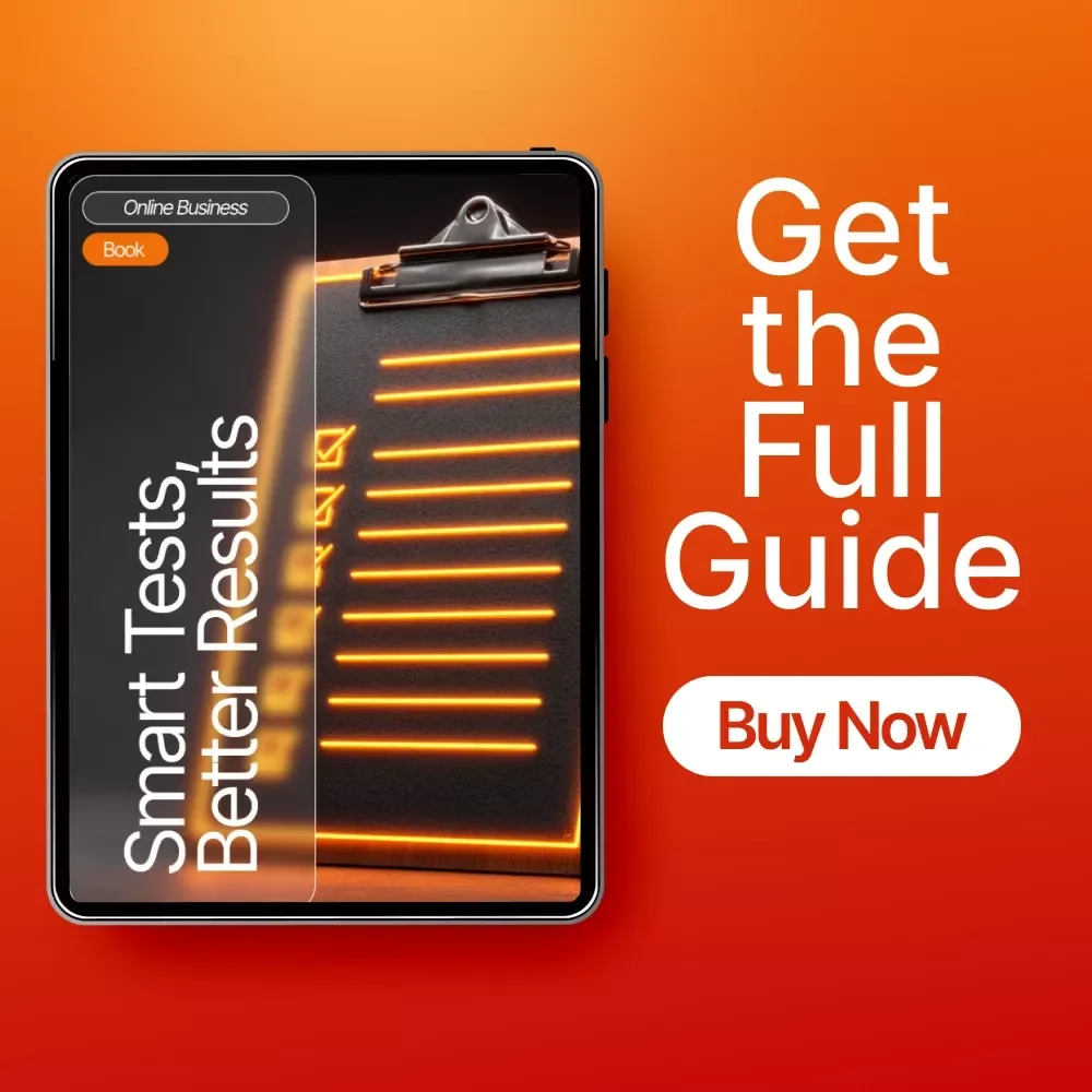 Smart Tests, Better Results | A/B Testing Guide, Digital Download for Marketers, Entrepreneurs & Online Stores | Conversion Optimization eBook