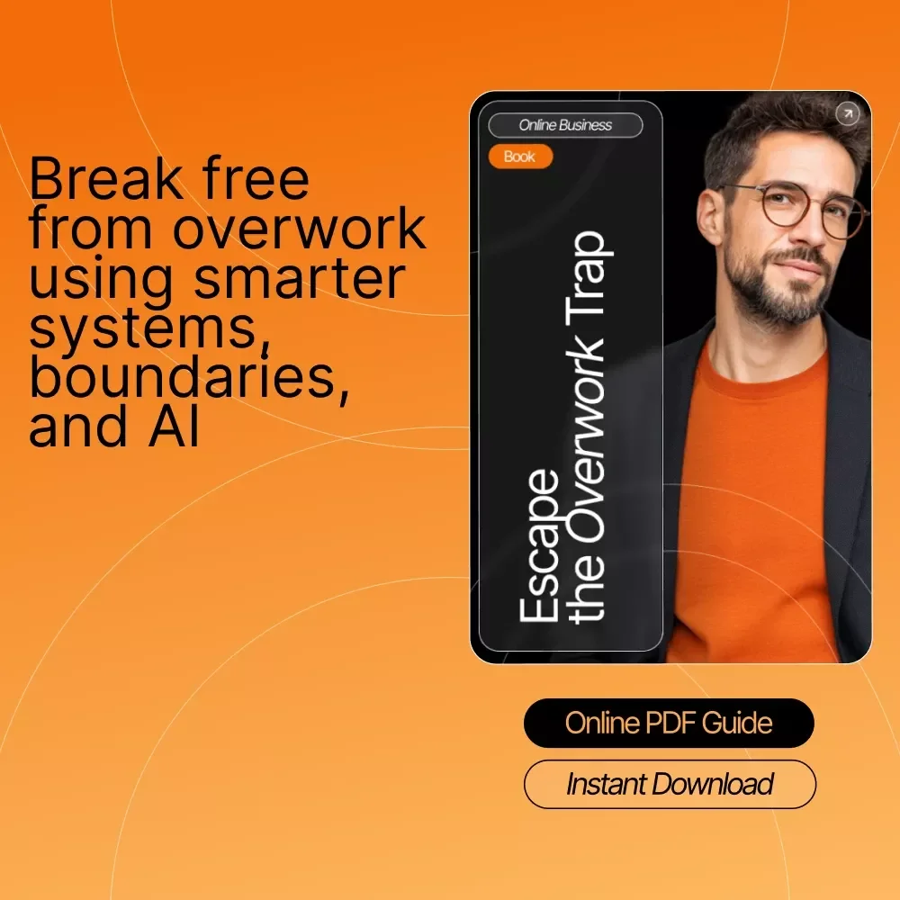 Escape the Overwork Trap | Productivity eBook for Entrepreneurs & Creatives | how to stop working all the time | Work-Life Balance Digital Guide