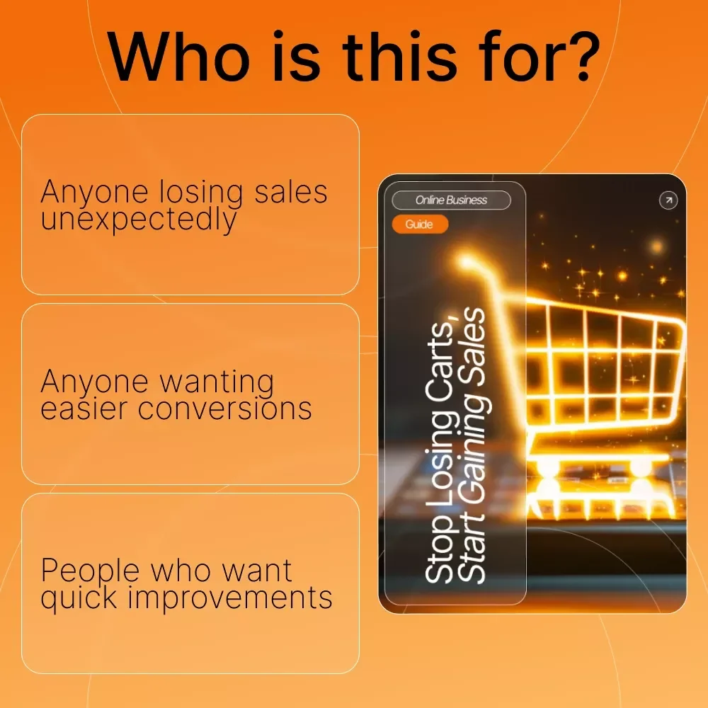 Stop Losing Carts, Start Gaining Sales — Ecommerce Conversion Guide | Digital Download for Small Shops, Etsy Sellers & Online Stores | how to handle cart abandonment Strategies & Checkout Fixes