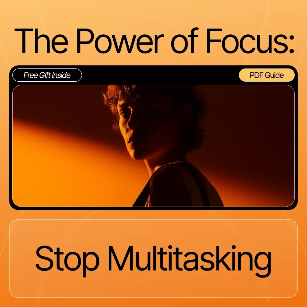 The Power of Focus: Stop Multitasking – Productivity eBook for Deep Work, Mindful Efficiency & How to Stop Multitasking and Focus | Digital Download