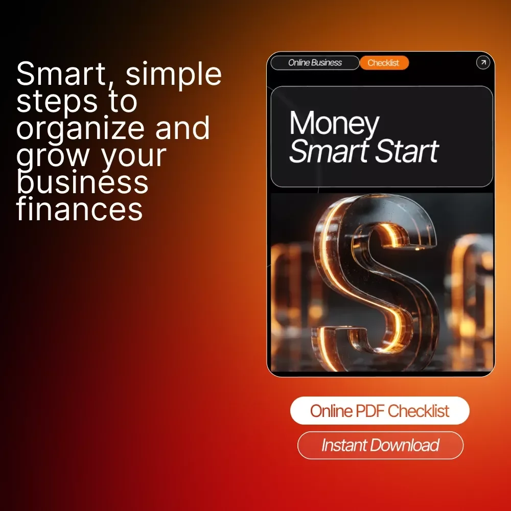 Money Smart Start – Digital Download Finance Guide for Beginners, Small Business Budgeting, Cash Flow Tracker, Bookkeeping Starter eBook