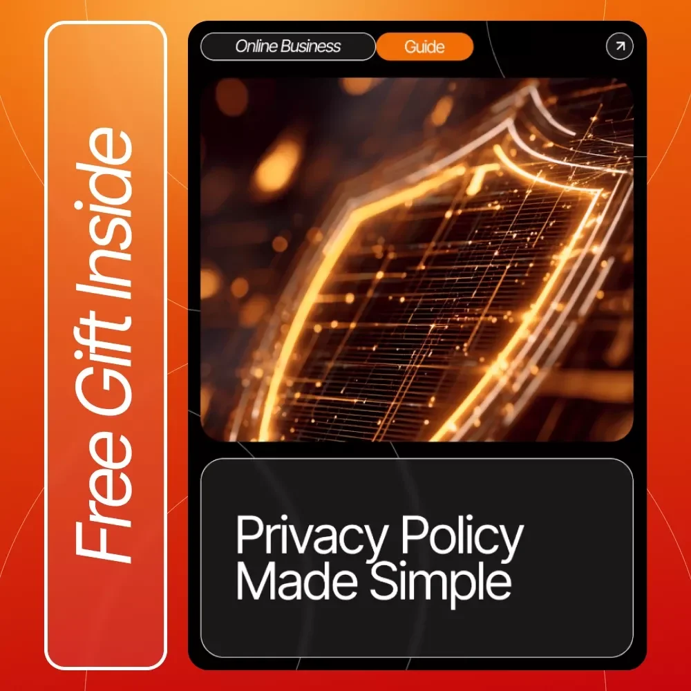 Privacy Policy Made Simple – SEO-Friendly Website Legal Template, Small Business Compliance Guide, Ecommerce & Blogger Privacy Policy eBook (Digital Download)