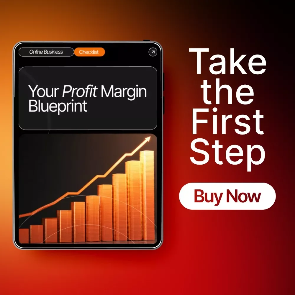 Your Profit Margin Blueprint | Printable Checklist to Boost Profitability & How to Improve Your Business Profit Margin Guide for Small Business Owners
