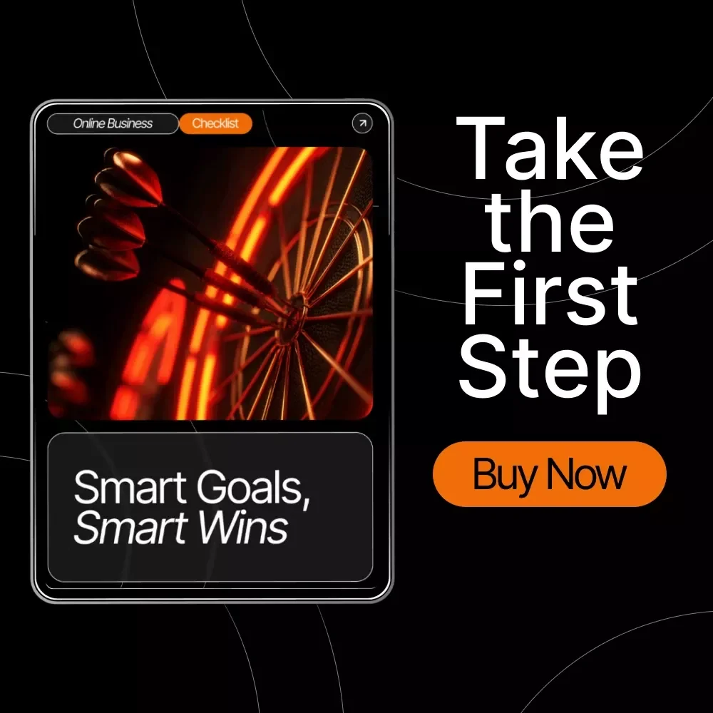Smart Goals, Smart Wins – Printable Marketing Goal-Setting Checklist for Entrepreneurs | how to set smart marketing goals | Digital Download