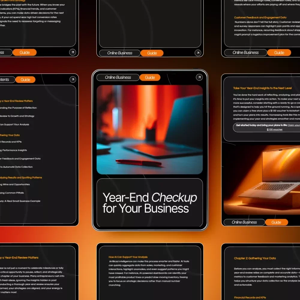 Year-End Checkup for Your Business | Small Business Review Guide for Entrepreneurs | How to Do a Year End Business Review | Digital Download Planning & Strategy Toolkit